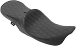 Drag Specialties Low Profile Double Diamond Touring Seat For Harley Davidson FLHR 1340 1997-1998 - Black