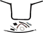 Fat Baggers Inc. 1-1 4" EZ Install Pointed Top Handlebar Kit For Harley Davidson FLHT 1584 2008 35.5 cm (14") - Black