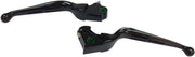 Drag Specialties Slotted Wide Blade Lever Set For Harley Davidson FLHTCUTG 1690 2014-2016 - Black