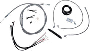 LA Choppers Handlebar Cable/Brake Hose Kit For Harley Davidson FLDE 1750 ABS 2018-2020 - Clear-Coated