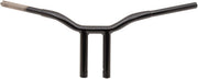 LA Choppers Kage Fighter Welded Straight-Riser Handlebar 25.5 cm (10") - Black