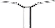 LA Choppers Kage Fighter Welded Straight-Riser Handlebar 25.5 cm (10") - Chrome