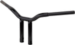 LA Choppers Kage Fighter Welded Straight-Riser Handlebar 20.5 cm (8") - Black