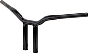 LA Choppers Kage Fighter Welded Straight-Riser Handlebar 20.5 cm (8") - Black