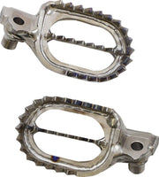 Moose Racing Titanium Footpegs For Yamaha WR400F 1998-2000 - Silver
