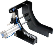Bike Lift Pneumatic Front Wheel Clamp Stand - Black
