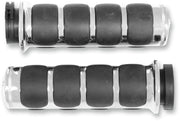 Kuryakyn ISO-Grips For 1" Bars For Harley For Harley Davidson FLD 1690 2012 - Black/Chrome