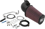 K&N Air Charger Intake Kit With Mandrel-Bent Aluminium Intake Tube For Harley Davidson XL 1200 C 2004-2020 - Black