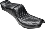 LE Pera Series II Regal 2 Up Seat For Harley Davidson FL 1200 1964-1977 - Black