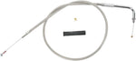 Drag Specialties Stainless Braided Idle Cable For Harley Davidson FLH 1340 1981-1983 91.5 cm (36") - Silver Unfinished