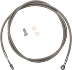 LA Choppers Stainless Steel Braided Clutch Cable 18-20" For Harley Davidson FLHR 1750 2017-2019 - Polished