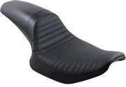 LE Pera Daytona Sport Seat For Harley Davidson FXLR 1340 1987-1994 Basketweave Pleated - Black