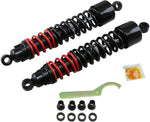 Burly Stiletto Shocks For Harley Davidson XL 1200 C 1996-2003 Rear 381.00 mm (15.00") - Black Red