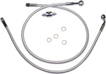 Magnum Shielding Braided Brake Hose Kit For Harley Davidson FLST 1340 1987-1990 Rear - Chrome