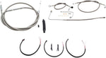 LA Choppers Handlebar Cable/Brake Hose Kit For Harley Davidson FLS 1690 2016-2017 30.5 cm - 35.5 cm (12" - 14") - Clear-Coated