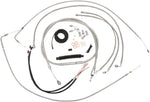 LA Choppers Handlebar Cable/Brake Hose Kit ABS For Harley Davidson FLS 1690 2012-2014 30.5 cm - 35.5 cm (12" - 14") - Clear-Coated