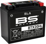 BS Battery SLA AGM Battery For Honda ARX 1200 N2 2004-2007 - Black