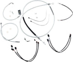 Magnum Shielding Sterling Chromite II Designer Handlebar Cable Install Kit For Harley Davidson FLDE 1750 2018-2020 30.5 - 35.5cm (12" - 14") - Chrome Clear-Coated
