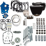 S&S Cycle 128" Power Package For Harley Davidson FLDE 1750 ABS 2018-2020 - Black/Non-Highlighted Fins