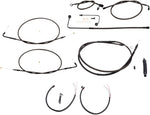 LA Choppers Complete Midnight Braided Handlebar Cable/Brake Hose Kit For Harley Davidson FLS 1690 2015 30.5 cm - 35.5 cm (12" - 14") - Black/Clear-Coated
