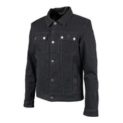 Spada Tura Trucker Men's Motorcycle Jacket - Solid Black