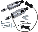 Progressive Suspension 422 Series Shocks With Remote Adjustable Preload For Harley Davidson FLS 1690 2012-2016 - Chrome