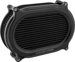 Arlen Ness Stage 2 Oval Air Cleaner Kit For Harley Davidson FLD 1690 2012-2013 - All Black