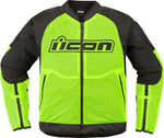Icon Unisex Overlord3 Mesh Jacket - Black Hi-Vis Yellow