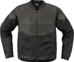 Icon Unisex Overlord3 Leather Jacket - Black