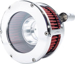 Feuling Parts BA Air Cleaner Kit For Harley Davidson FLD 1690 2012-2013 - Chrome/Clear/Red