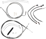 Magnum Shielding XR Handlebar Cable Install Kit For Harley Davidson FLTRK 1868 2021-2024 30.5 - 35.5cm (12" - 14") - Chrome Clear-Coated