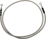 Moose Racing Stainless Steel Braided Brake Hose For Gas Gas RX 450 F 2023-2024 Front - Braided/Silver