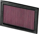 K&N High Flow Air Filter For Kawasaki EX 250 R 2008-2012 - Black Red