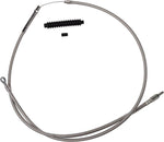 Barnett Stainless Steel Clutch Cable For Harley Davidson FLHC 1750 2018-2022 +15.2 cm (6") - Silver