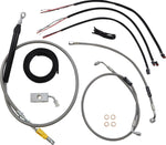 LA Choppers Handlebar Cable/Brake Hose Kit ABS For Harley Davidson FLDE 1750 ABS 2018-2020 38 cm - 43 cm (15" - 17") - Clear-Coated