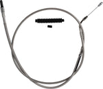 Barnett Stainless Steel Clutch Cable For Harley Davidson FLHT 1750 +15.2 cm (6") - Silver