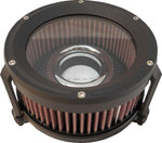 Trask Assault Charge High-Flow Air Cleaner For Harley Davidson FLD 1690 2012-2013 - Black
