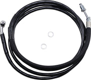 Drag Specialties Stainless Steel Hydraulic Clutch Hose For Harley Davidson FLTRU 1750 2017-2018 198.5 cm - Vinyl-Coat Black