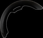 Klock Werks Wrapper Tyre Hugger Fender For Indian Chief 111 ABS 2022-2026 40.6 cm (16")/43.2 cm (17")/45.7 cm (18")/48.3 cm (19") Front - Black