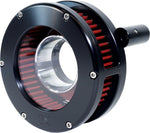 Feuling Parts Slim BA Air Cleaner Kit For Harley Davidson FLHR 1340 1994-1998 - Black/Clear/Red