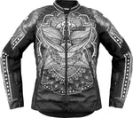 Icon Womens Overlord3 Noble Jacket - Black Grey White
