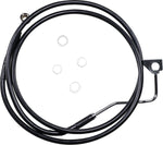 Drag Specialties Stainless Steel Brake Hose Kit For Harley Davidson FLHR 1690 2016 Front Upper - Black