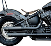 S&S Cycle Slash-Cut Silencers For Harley Davidson FLFB 1750 2018-2020 - Guardian Black