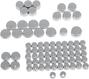 Drag Specialties Bolt Cover Standard Kit For Harley Davidson XL 1200 C 2004-2020 - Silver