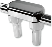 LA Choppers Hefty Handlebar Riser & Top Clamp Kit For Harley Davidson FLD 1690 ABS 2015-2016 10 cm (4") - Chrome