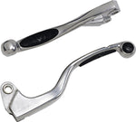 Moose Racing Competition Grip Lever Set For Kawasaki KX100 1998-2000 - Black Silver