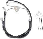 Drag Specialties Extended Length Vinyl Brake Hose Kit For Harley Davidson FLHT 1340 1996-1998 +20.3 cm Front - Black