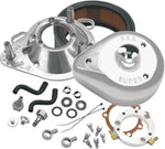 S&S Cycle Teardrop Air Cleaner Kit For Harley Davidson FLHR 1340 1994-1998 - Chrome