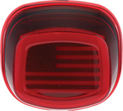 Kuryakyn Tracer US Flag LED Tail Light For Harley Davidson FLH 1868 2021 Red