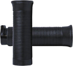 Avon Grips Old School Rubber Grips For Harley Davidson FLD 1690 2012-2013 Closed End No Flange - Black